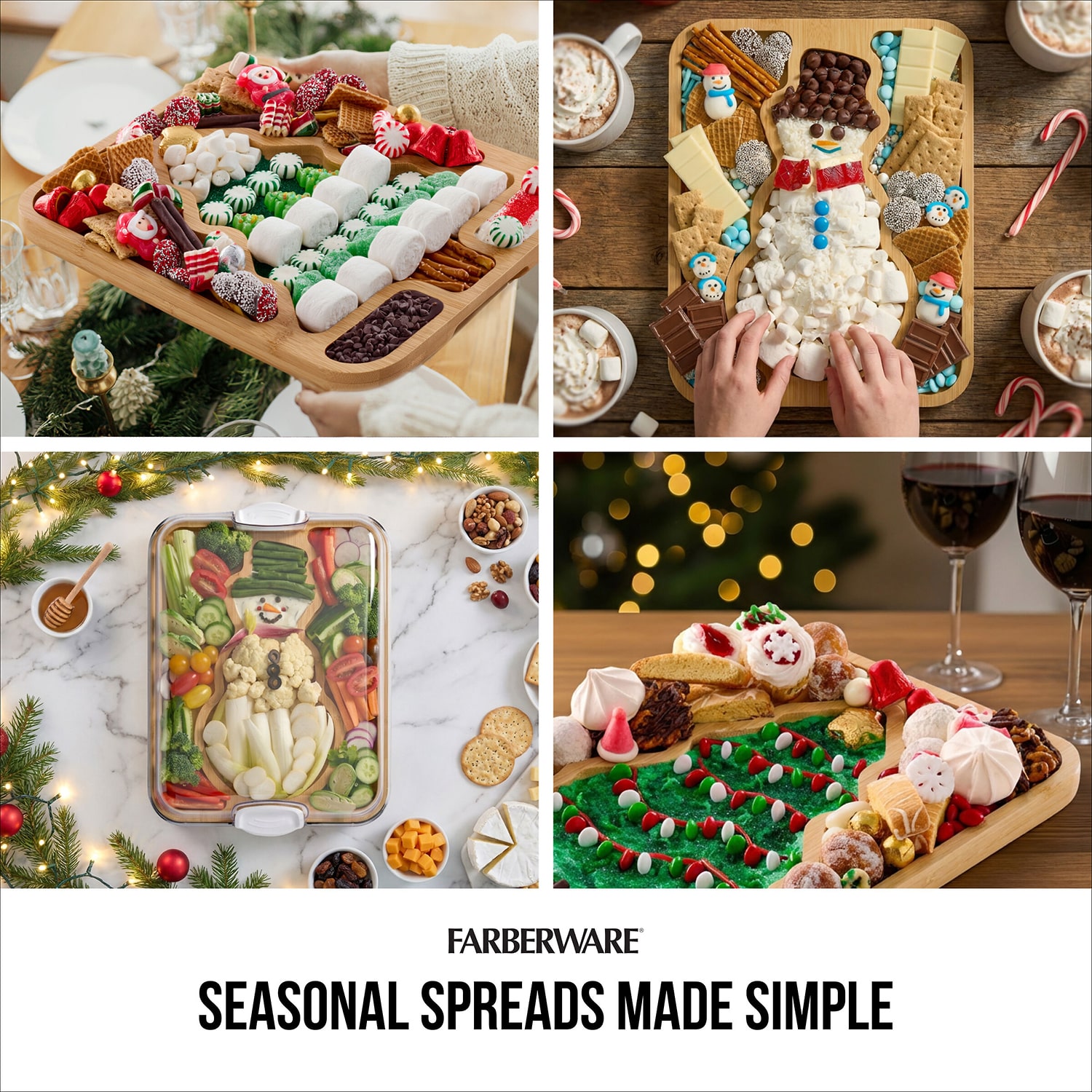 Farberware Snowman Build a Board Tray