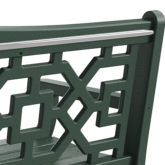 Martha Stewart by POLYWOOD® Chinoiserie 60” Garden Bench