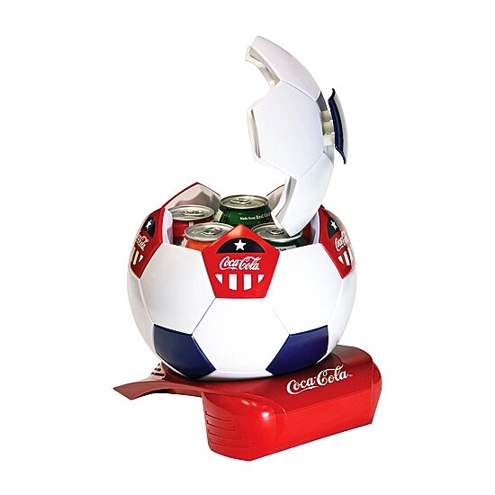 Coca-Cola Soccer Ball 5 Can Beverage Cooler