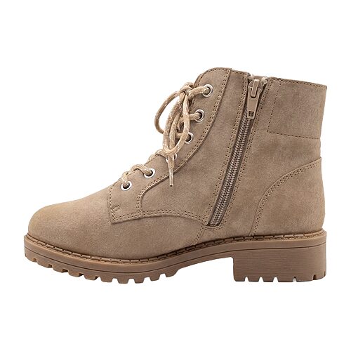 Pop Womens Sidney Flat Heel Booties In Sand
