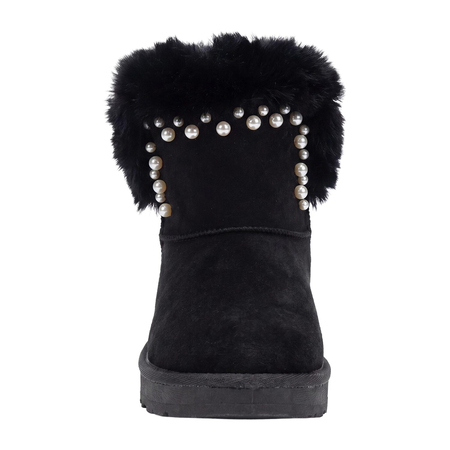 Pop Womens Henly Faux Fur Lined Flat Heel Winter Boots