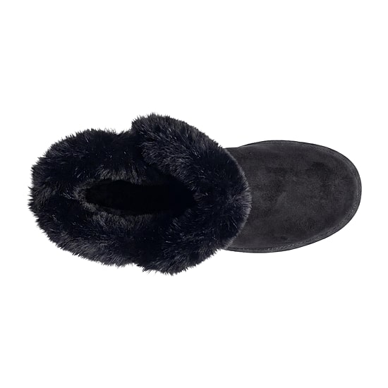 Pop Womens Henly Faux Fur Lined Flat Heel Winter Boots