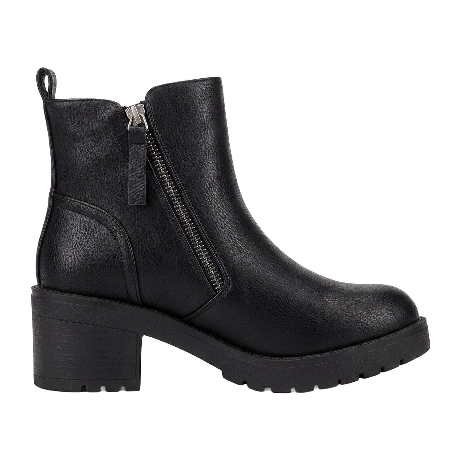 Pop Womens Elspeth Block Heel Booties