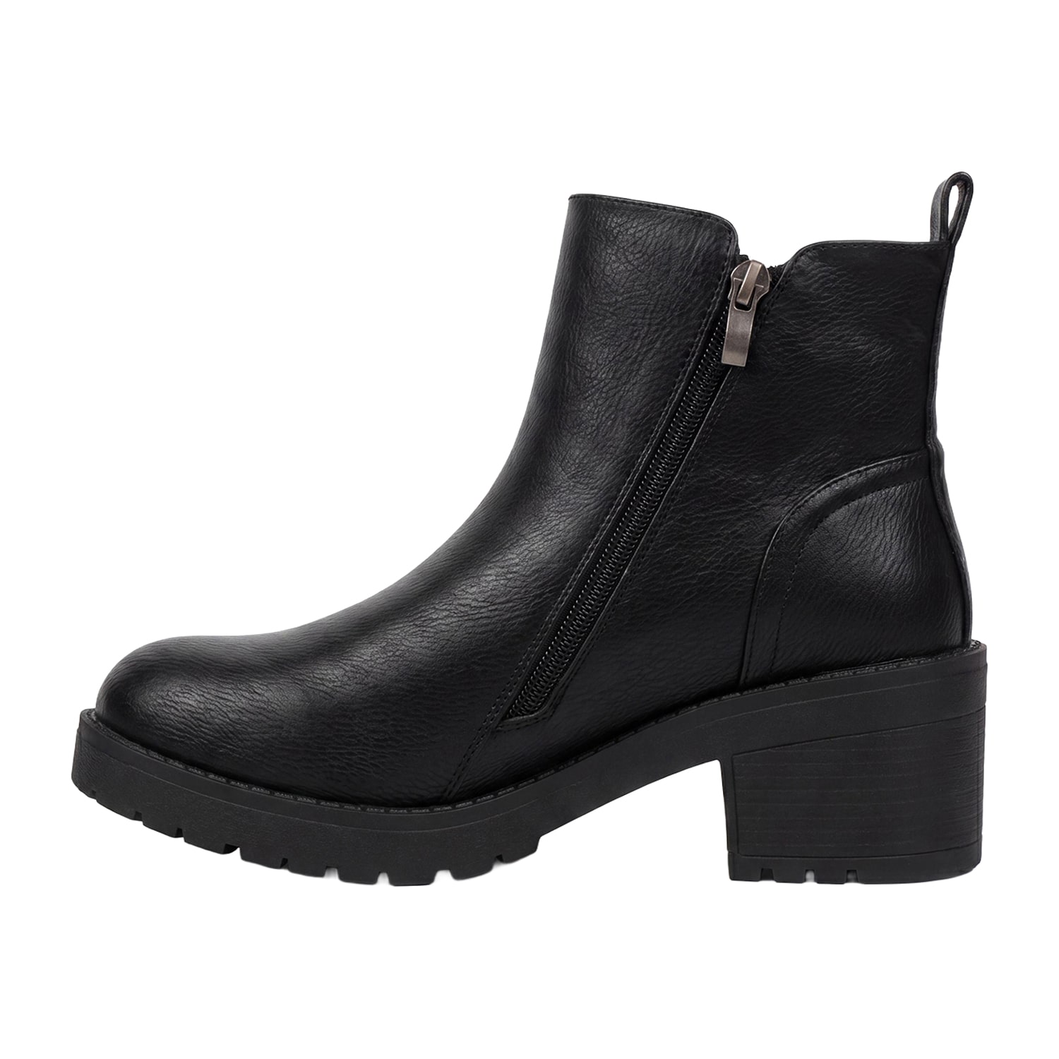 Pop Womens Elspeth Block Heel Booties