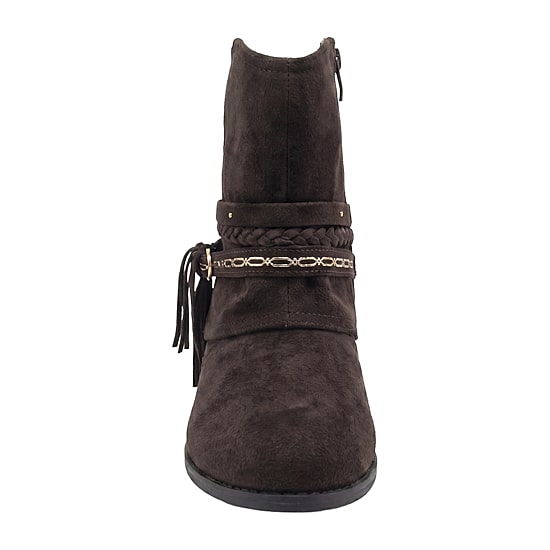 Pop Womens Kavia Block Heel Booties