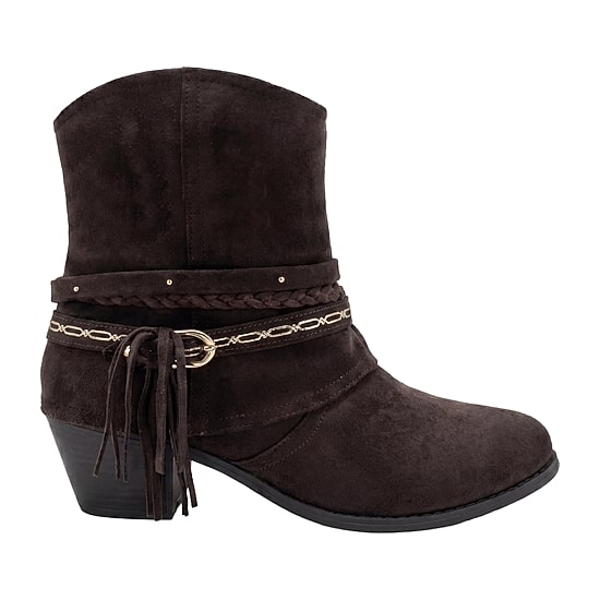 Pop Womens Kavia Block Heel Booties