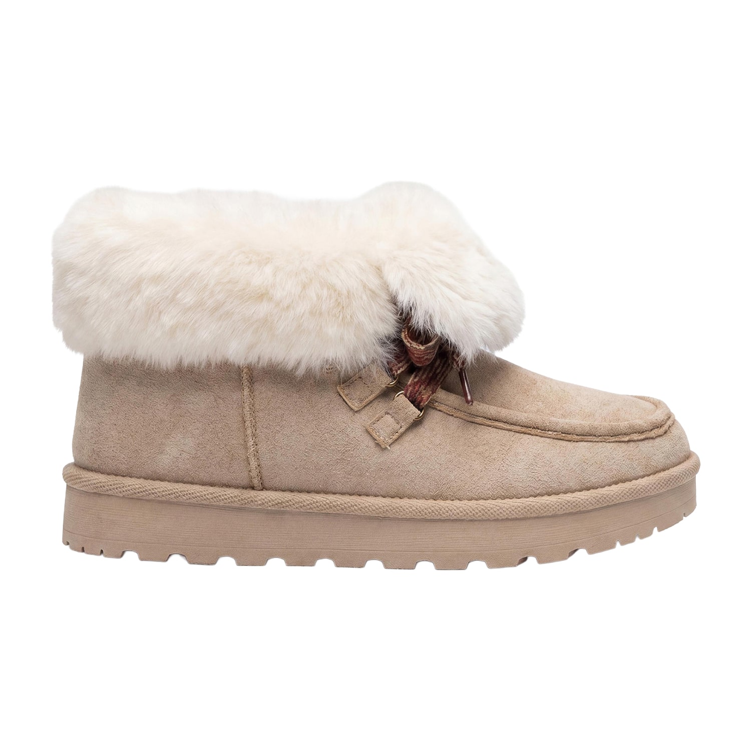 Pop Womens Montclair Faux Fur Lined Flat Heel Winter Boots