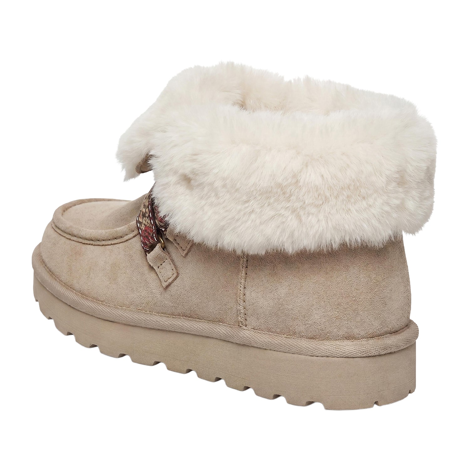 Pop Womens Montclair Faux Fur Lined Flat Heel Winter Boots