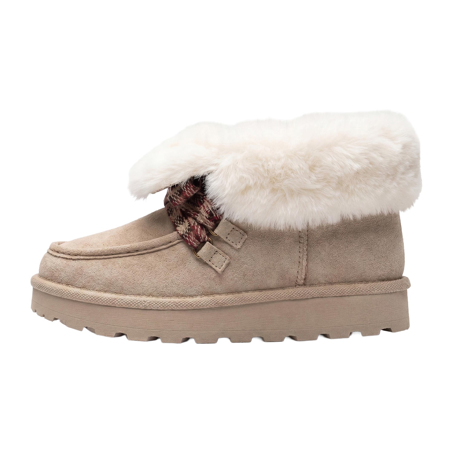 Pop Womens Montclair Faux Fur Lined Flat Heel Winter Boots