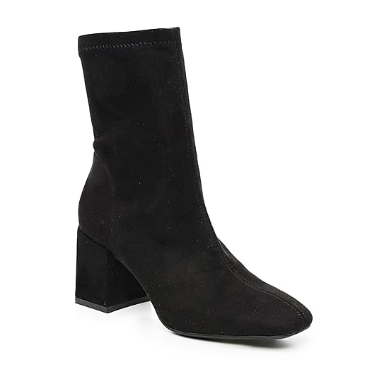 Nicole Miller Womens Dolie Block Heel Booties