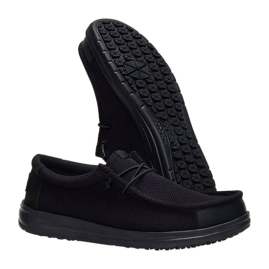 HEYDUDE Wally Work CE Mens Round Closed Toe Slip-On Shoe
