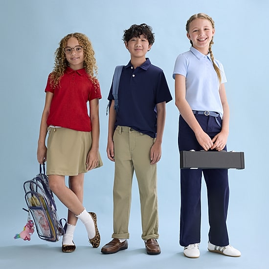 Thereabouts Little & Big Kid Girls Short Sleeve Regular Fit Polo Shirt