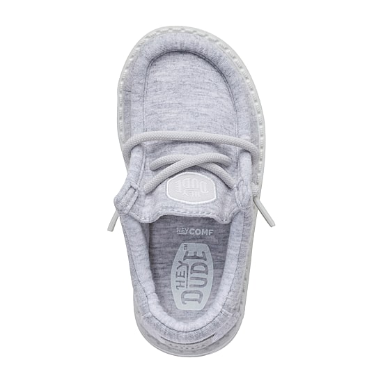 HEYDUDE Wally Stretch Jersey Toddler Boys Round Closed Toe Slip-On Shoe