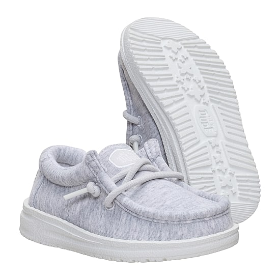 HEYDUDE Wally Stretch Jersey Toddler Boys Round Closed Toe Slip-On Shoe