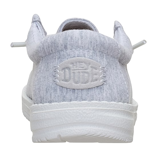 HEYDUDE Wally Stretch Jersey Youth Boys Round Closed Toe Slip-On Shoe