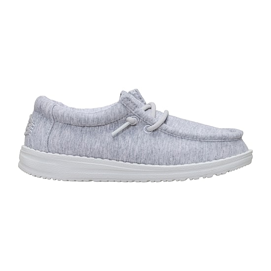HEYDUDE Wally Stretch Jersey Youth Boys Round Closed Toe Slip-On Shoe
