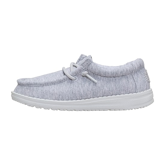 HEYDUDE Wally Stretch Jersey Youth Boys Round Closed Toe Slip-On Shoe