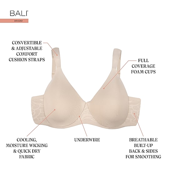Bali Coolest Smoothing T-Shirt Full Coverage Bra Df4580