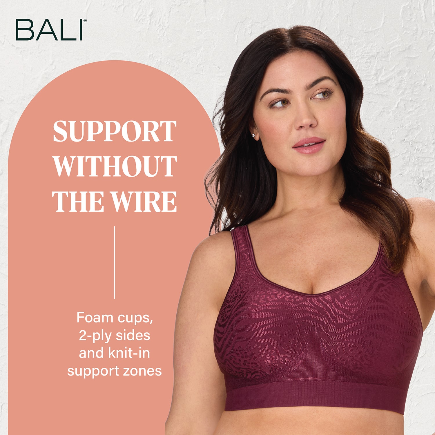 Bali Seamless T-Shirt Full Coverage Bra Df3488