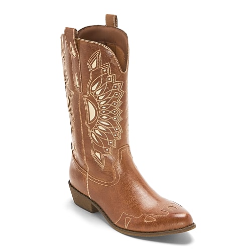 Coconuts By Matisse Womens Coconuts Western Block Heel Cowboy Boots In Brown