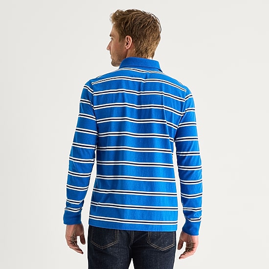 St. John's Bay Super Soft Jersey Mens Classic Fit Long Sleeve Polo Shirt