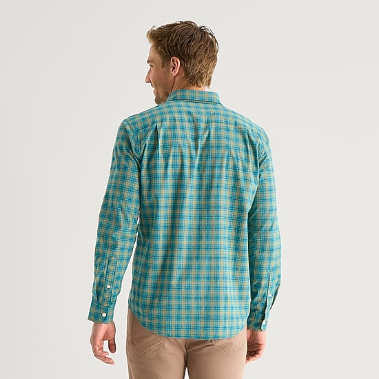 St. John's Bay Poplin Mens Long Sleeve Classic Fit Button-Down Shirt