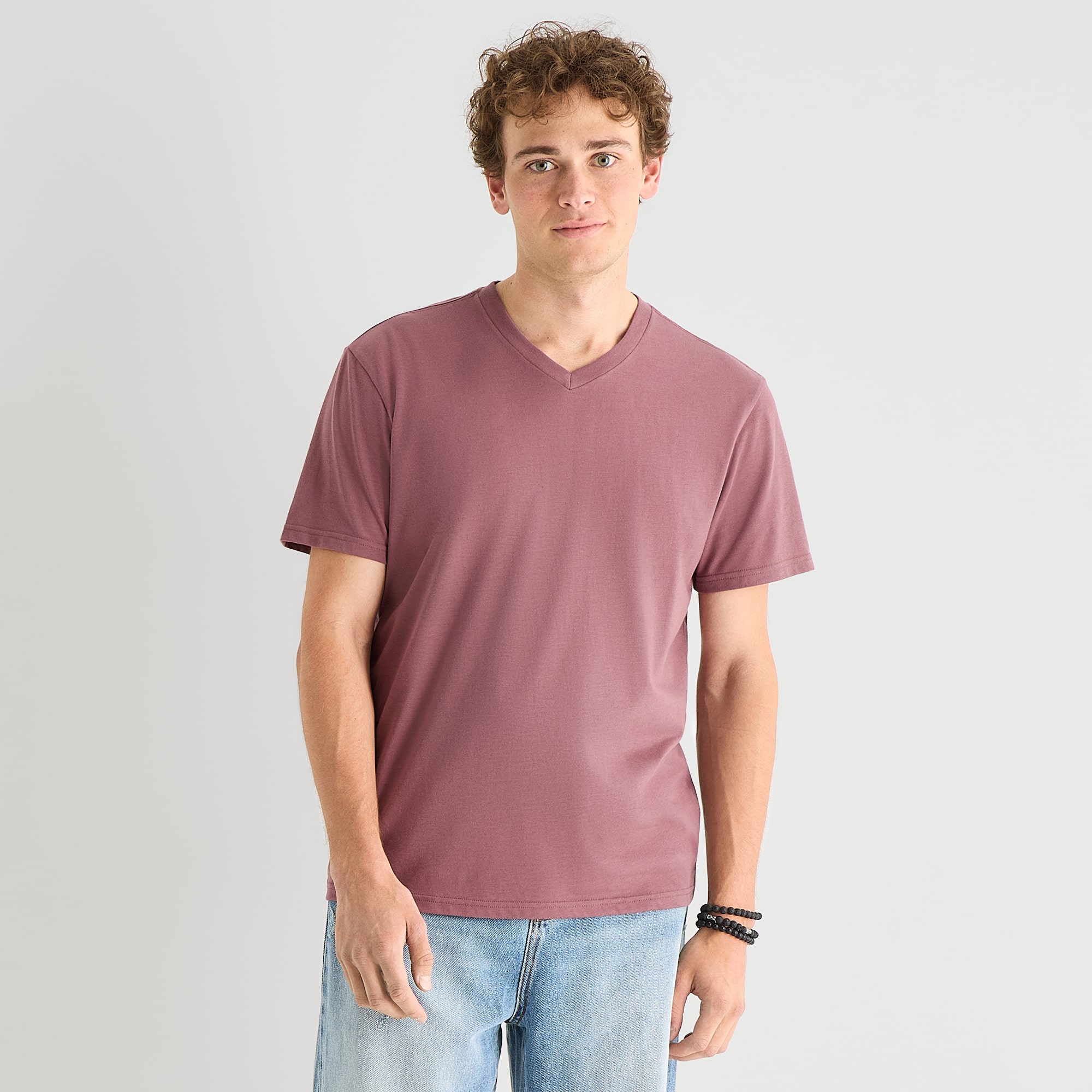 Arizona Mens V Neck Short Sleeve T-Shirt