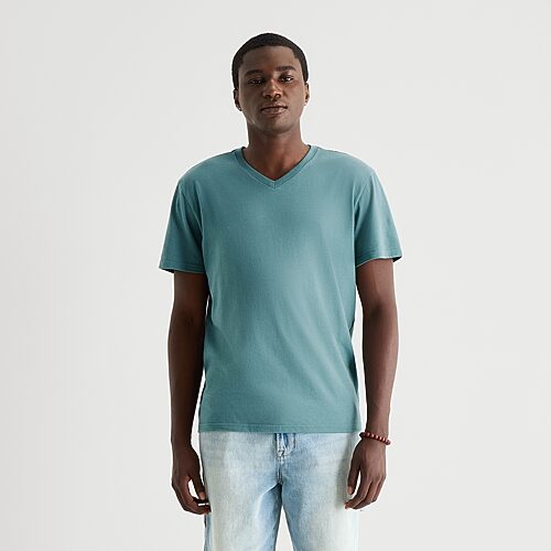 Arizona Mens Crew Neck Short Sleeve T-shirt In Blue