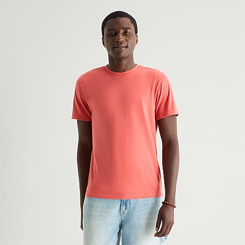 Arizona Mens Crew Neck Short Sleeve T-shirt In Red