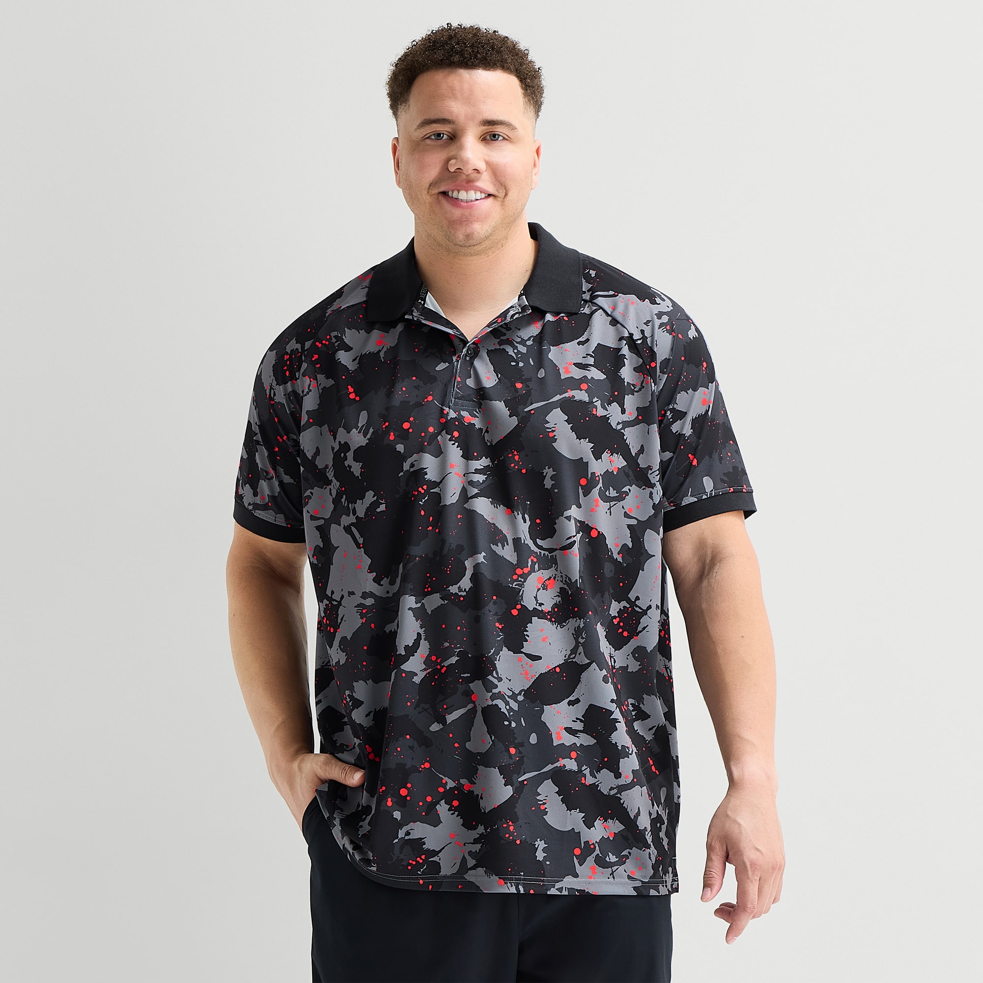Xersion Mens Short Sleeve Polo Shirt