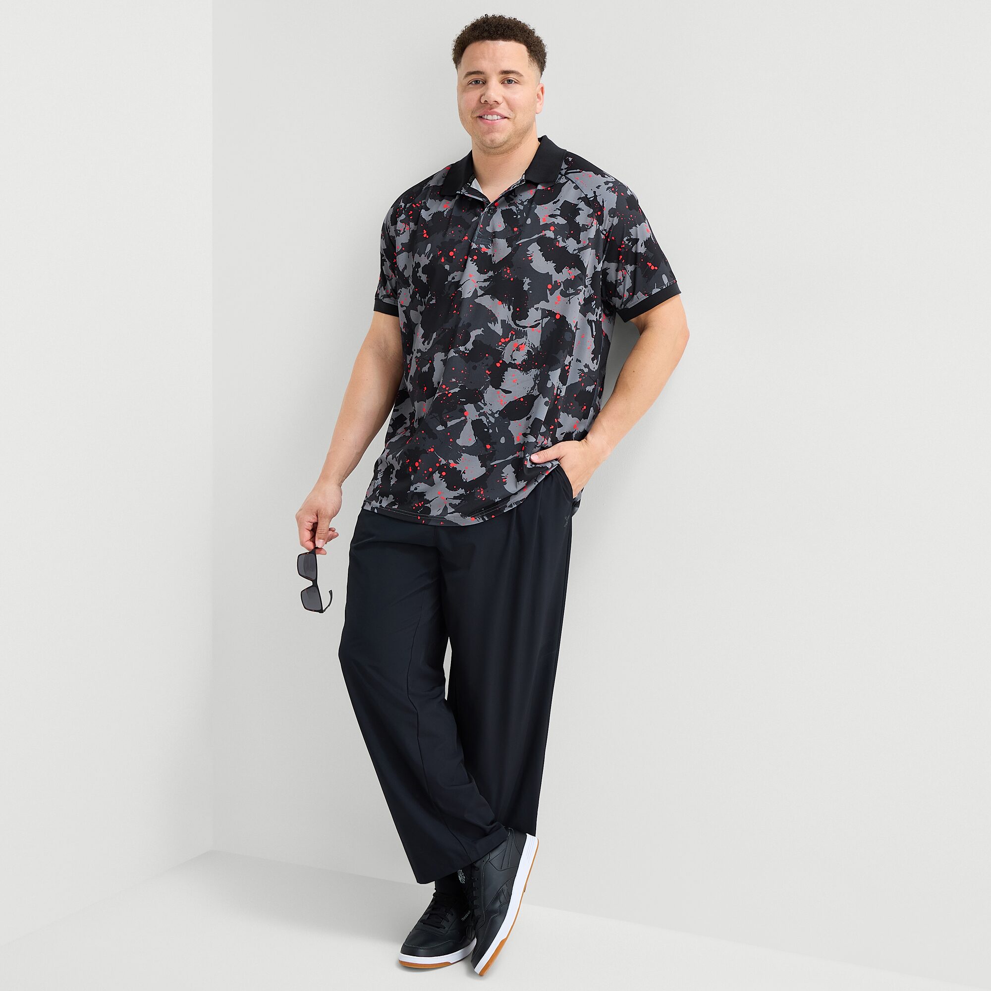 Xersion Mens Short Sleeve Polo Shirt