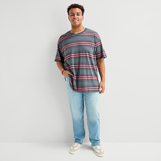Arizona Mens Crew Neck Short Sleeve Big and Tall T-Shirt