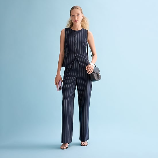 a.n.a Womens Wide Leg High Rise Trouser