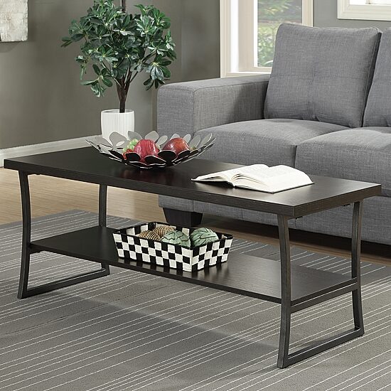 Convenience Concepts X Calibur Living Room Collection Metal Coffee Table