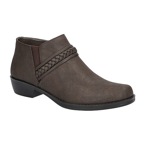 Easy Street Womens Jalia Block Heel Booties In Beige
