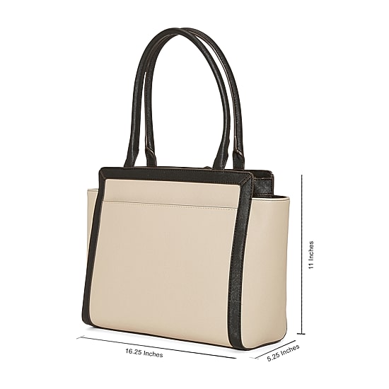 Liz Claiborne Tuxedo Tote Bag