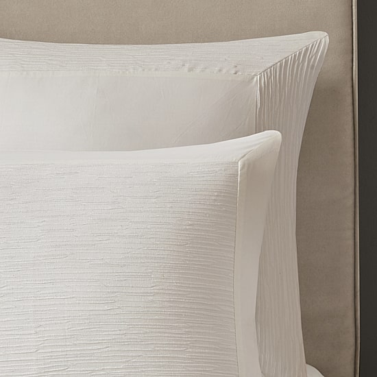 N Natori Hanae Cotton Blend Yarn Dyed 3 Piece Duvet Cover Set