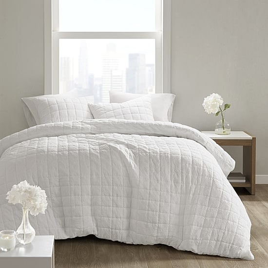 N Natori Cocoon 3 Piece Quilt Top Comforter Mini Set
