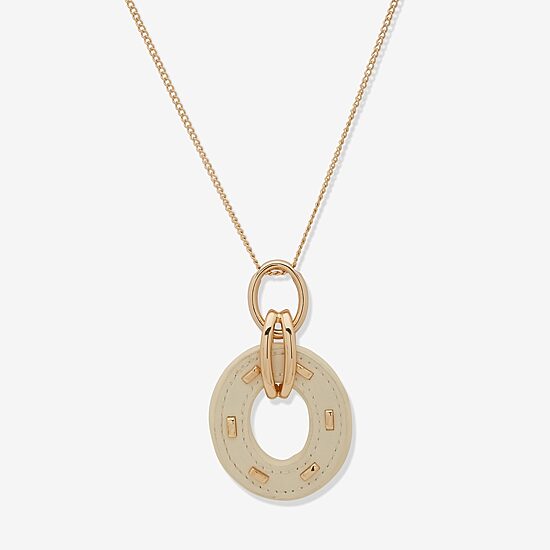 Worthington Gold Tone Womens 17 Inch Pendant Necklace