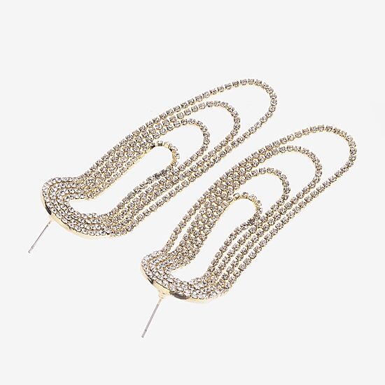 Bijoux Bar Gold Tone Womens Drop Earrings