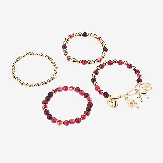 Bijoux Bar Gold Tone Womens 4-pc. Bracelet Set