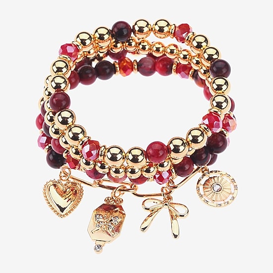 Bijoux Bar Gold Tone Womens 4-pc. Bracelet Set