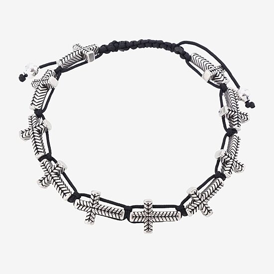 J.P. Army Mens Cross Bolo Bracelet