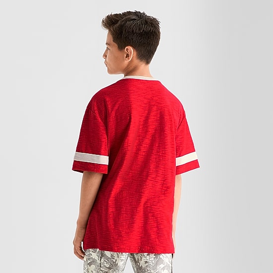 Thereabouts Little & Big Kid Boys V Neck Short Sleeve Regular Fit Graphic T-Shirt