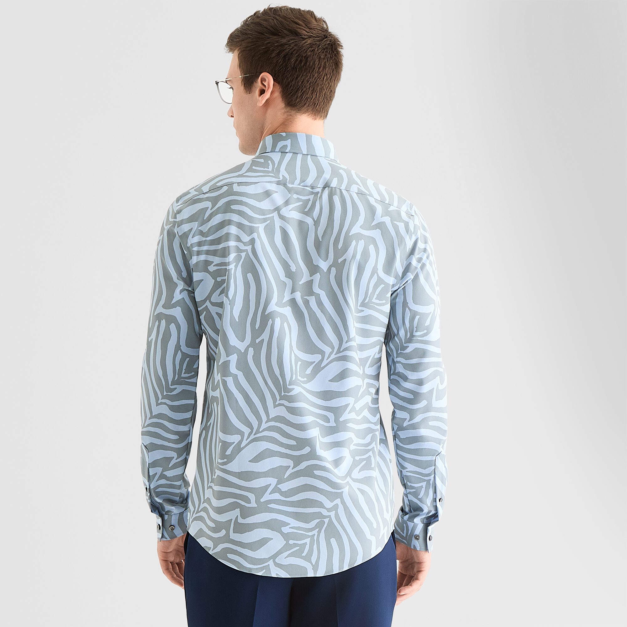 J. Ferrar Ultra Comfort Mens Long Sleeve Regular Fit Wrinkle Free Button-Down Shirt