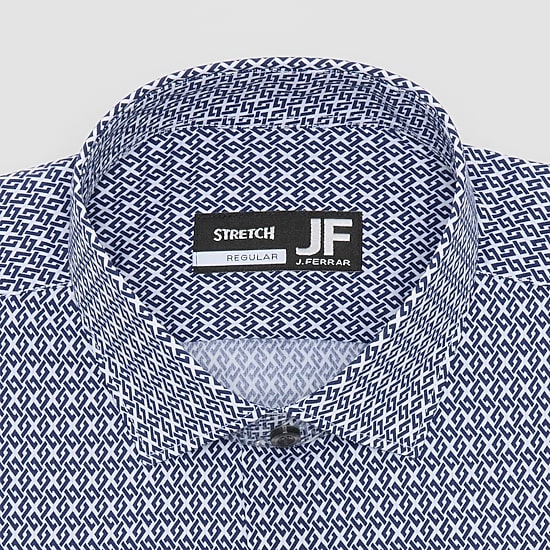 J. Ferrar Ultra Comfort Mens Regular Fit Stretch Fabric Wrinkle Free Long Sleeve Dress Shirt