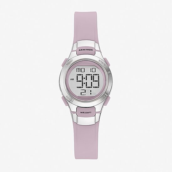 Armitron Womens Digital Purple Strap Watch 45/7012lil