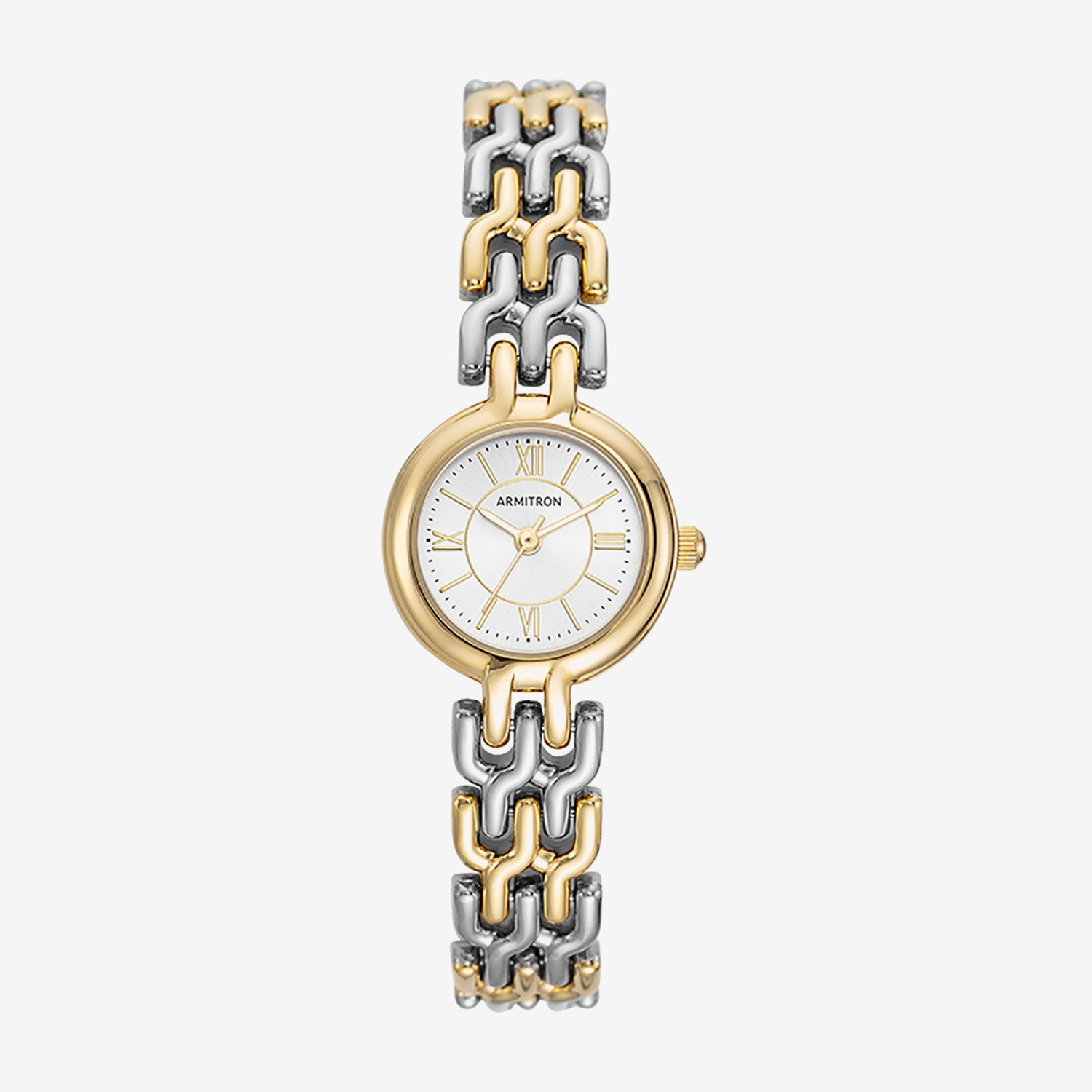 Armitron Womens Two Tone Bracelet Watch 75/6021svtt