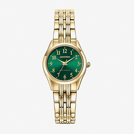 Armitron Womens Gold Tone Bracelet Watch 75/5304gngp