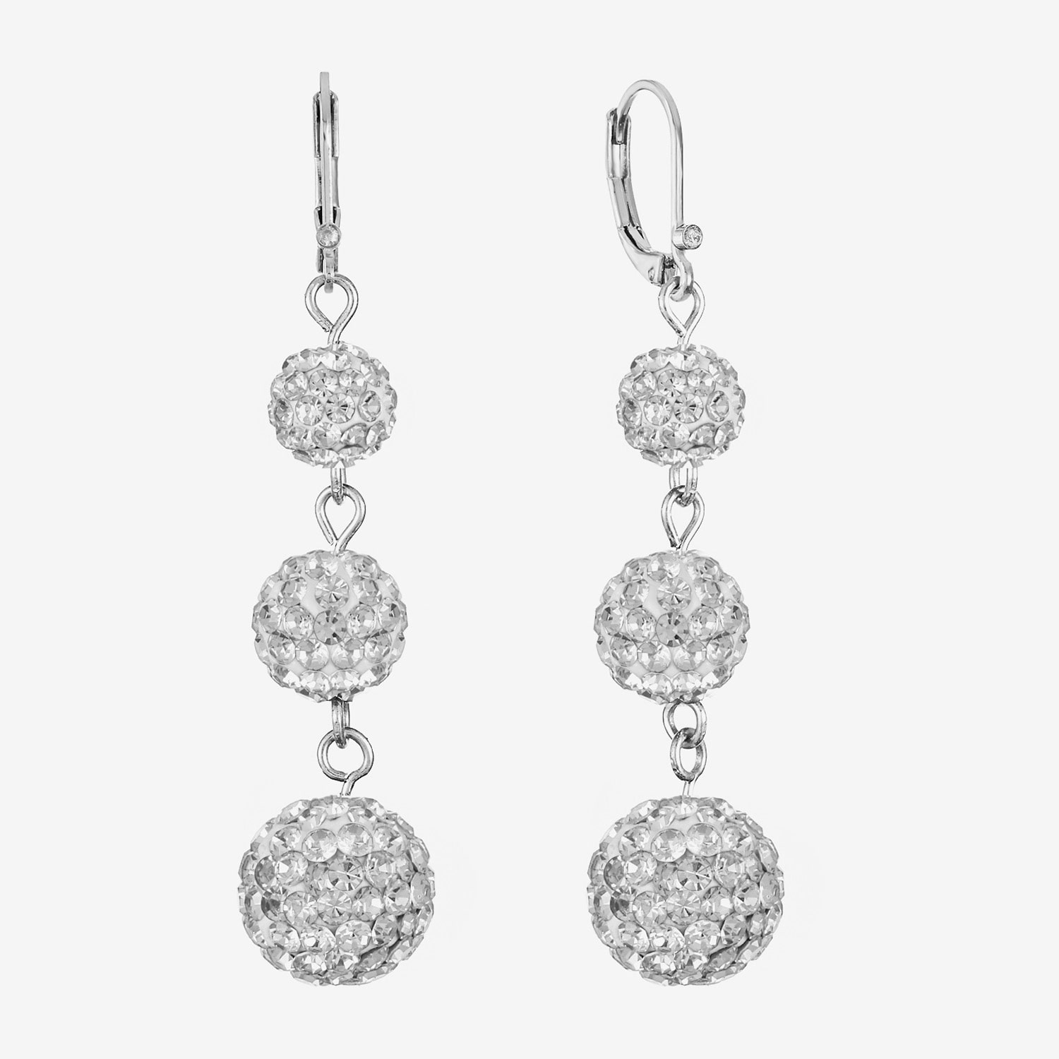 Monet Jewelry Womens Glass Round Drop Earrings